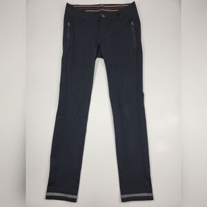 Lululemon Out and About Pant Women's 4 Black Rare Zipper Pockets Stretch Slim
